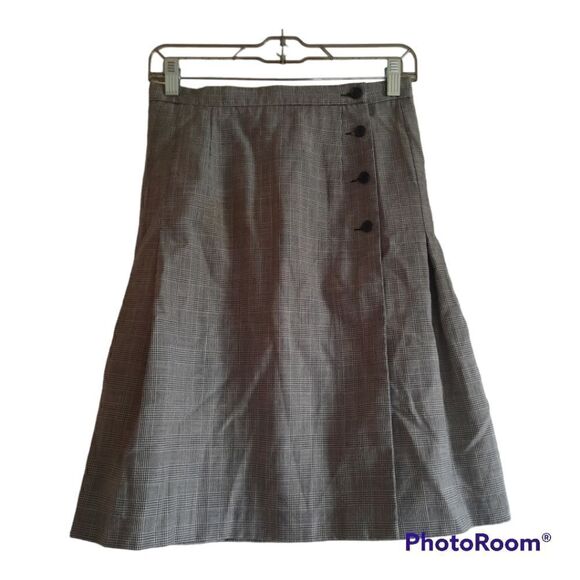Vintage Pendleton Pleated Plaid Schoolgirl Skirt Side Button - Picture 1 of 5